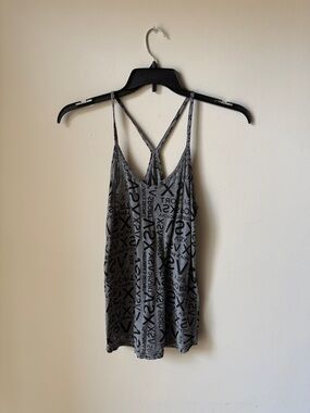 Victoria's Secret Gray Graphic Strappy Camisole